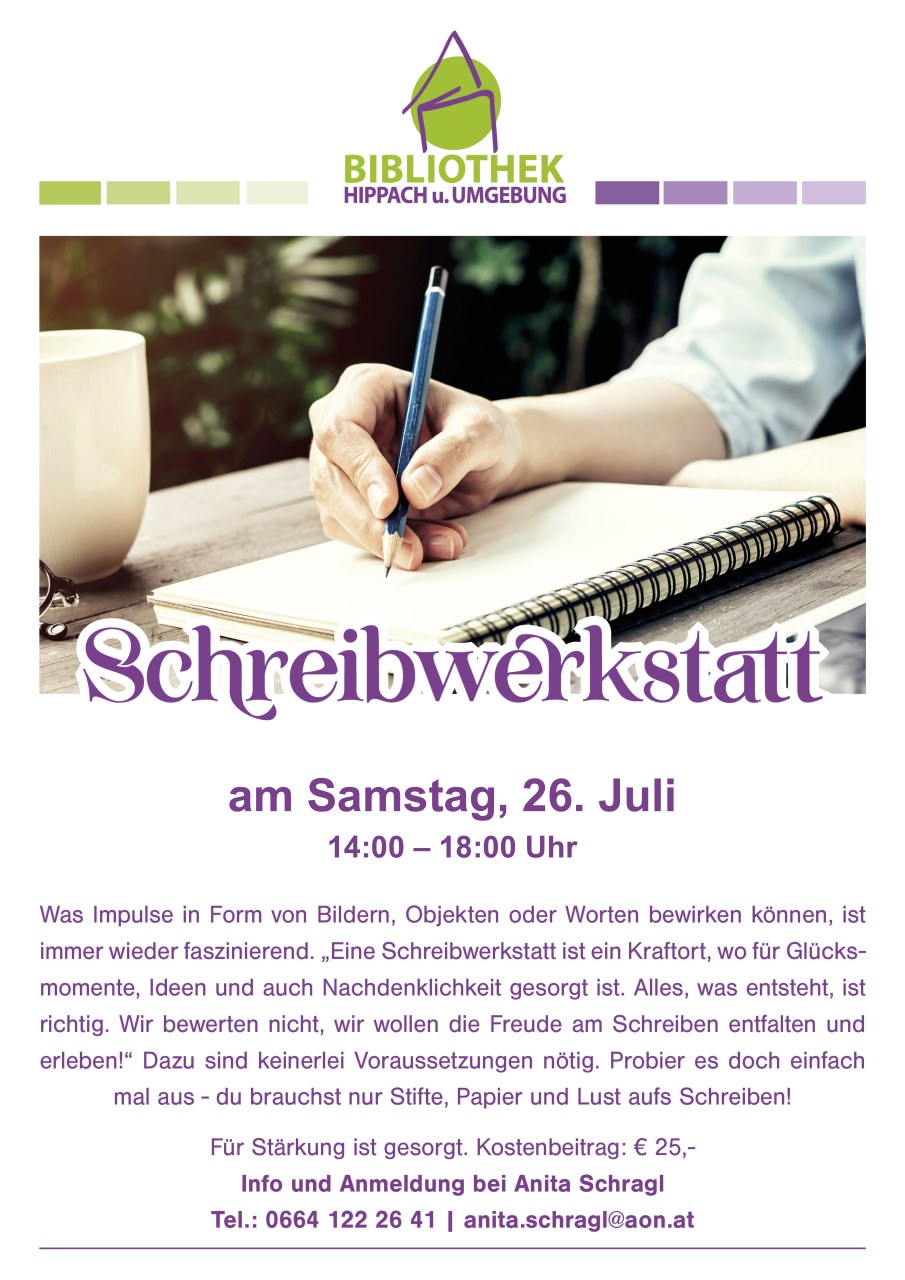 Schreibwerkstatt 26.07.2025
